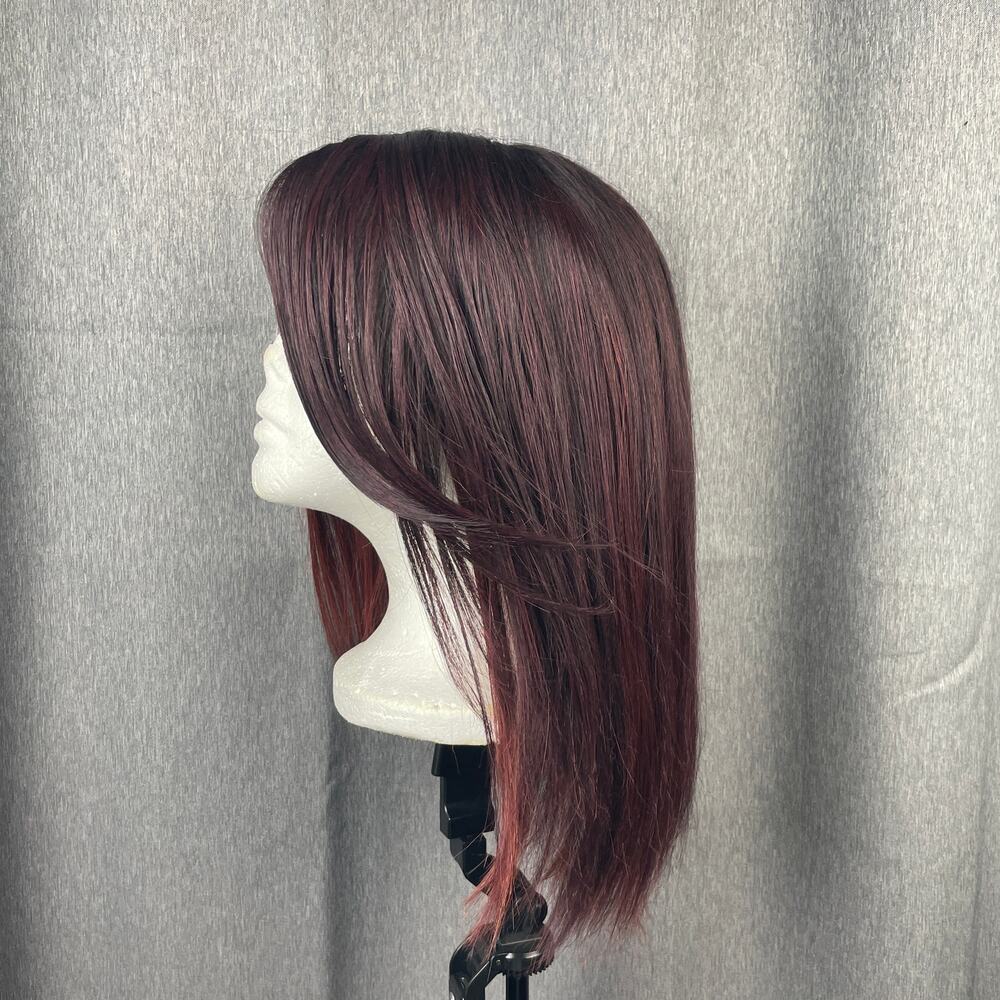 Shake N Go Burgundy Short Straight Lace Front Hair Wig